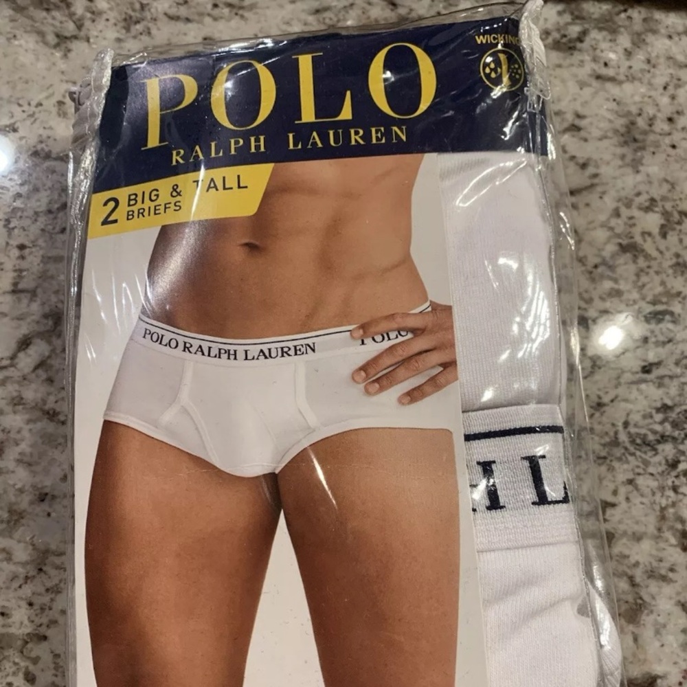 4X Polo Ralph Lauren 2-Pack Men’s Cotton Briefs Big and Tall